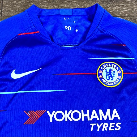 Nike Chelsea Football Club Yokohama Tyres Soccer Jersey Size 20 Youth - Picture 2 of 8